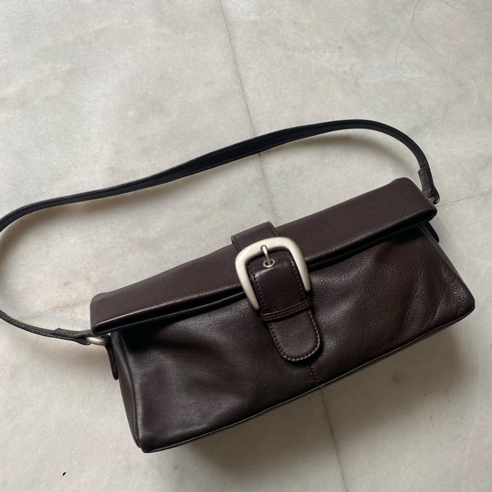 Vintage Ralph Lauren Brown Baguette Bag